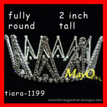 Diamond Full Round pageant crown, hair tiaras and crowns round crowns, bridal crown